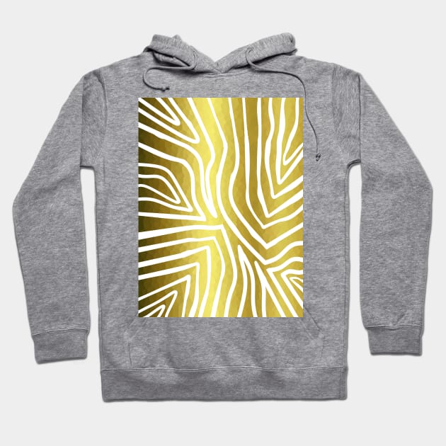 ZEBRA Stripes Gold. Hoodie by SartorisArt1